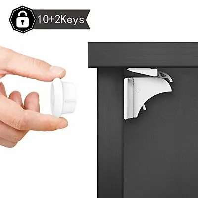 £18.77 • Buy Dokon Child Safety Magnetic Cupboard Locks (10 Locks + 2 Keys), No Tools Or Scr