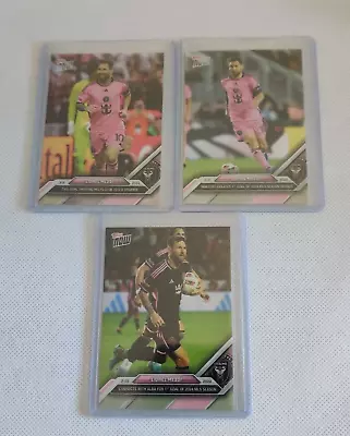 Lionel Messi 2024 Mls Topps Now 3 Card Set  -  First Year With Mls • $28.88