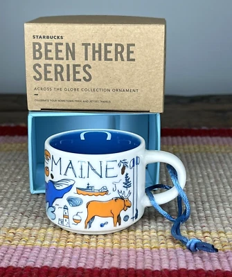 $27.99 • Buy Starbucks Maine Been There Series Collector Ornament Mini Espresso Mug 2 Oz 🦞🌲