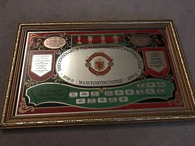 Manchester United FC Rare Vintage Centenary Mirror 1978-79 • £500