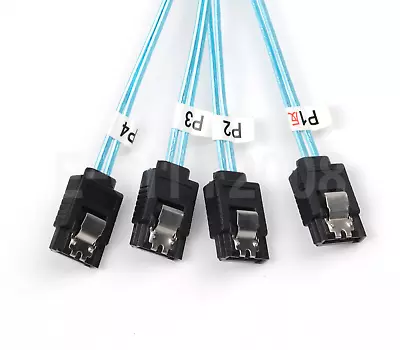 Reverse Breakout Crossover SAS SFF-8087 To 4x SATA 1M Cable US Shipping • $10.98