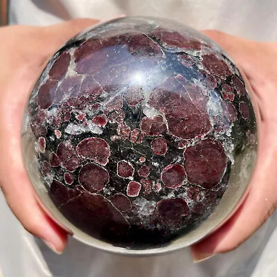 3640g Natural Garnet Sphere Quartz Crystal Mineral Reiki Healing • $1.58