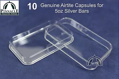 10 5oz GENUINE AirTite  Direct Fit Silver Bar Capsules / Qty = 10 / Air Tight • $15.95