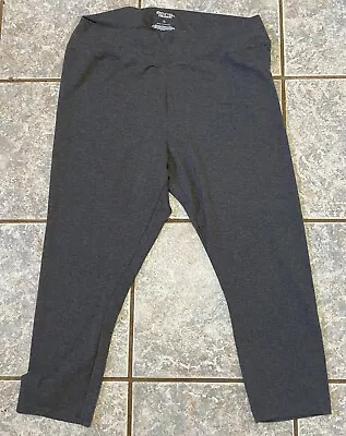 Simply Vera Vera Wang Leggings Womens XL Gray Mid Rise Stretch Pants • $11.99