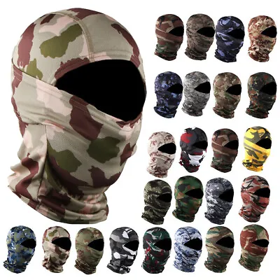 UV Protection Ski Sun Hood Tactical Masks Camo Balaclava Face Mask For Men Women • $8.99