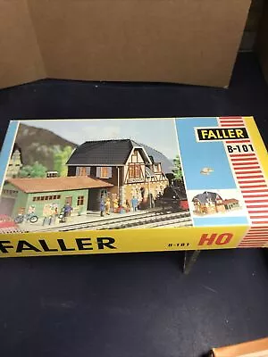 Faller B-101 HO Train Station  Building Kit Germany • $22