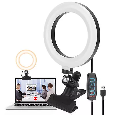 Video Conference 6.0  Clip On Ring Light For Laptop Computer Webcam Light Set • $9.99