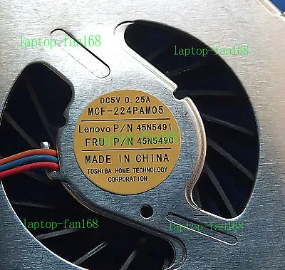 NEW!  IBM Lenovo T500 W500 CPU Fan MCF-224PAM05   FRU  P/N  45N5490    • $9.80