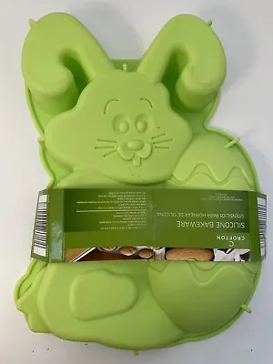 Easter Bunny Cake Pan Silicone  Mold Bakeware  Rabbit With Easter  Egg Crofton • £7.61