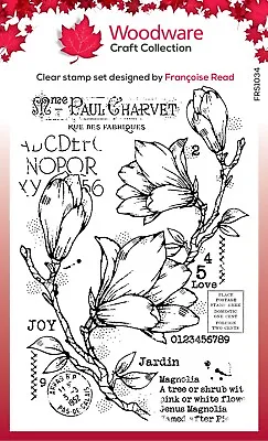 Woodware Mon Jardin Clear Stamps - By Francoise Read Creative Expression • £8.95