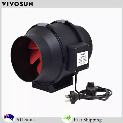 VIVOSUN 6 Inch 390 CFM Inline Duct Fan Blower Fan Exhaust Fan For Grow Tent Room • $81.99