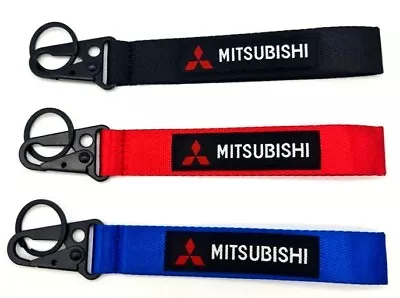 Mitsubishi Lanyard Wrist Strap Key Ring Chain Lanyards For Neck Belt Loop ✅  UK • £5.99