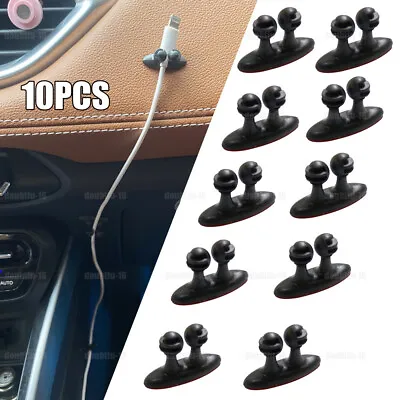 10x Car Phone Charger Wire Cord Cable Tidy Holder Drop Clip Organizer Line Fixer • $5.51