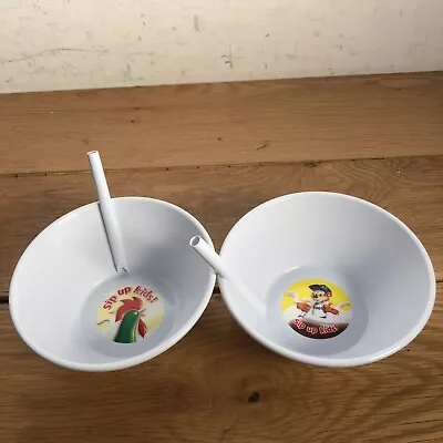 £5.99 • Buy Kelloggs Sip Up Kids! Cereal Bowls With Straw Coco Pops And Cornflakes