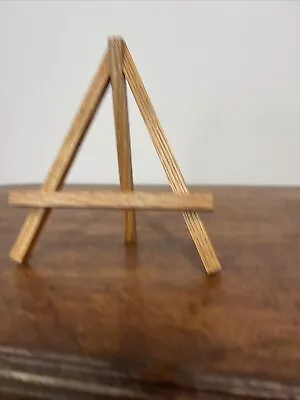 Vintage Folding  Wood Display Stand Easel  Picture Art • $9.99