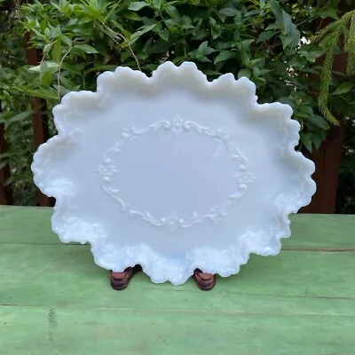 Vintage Milk Glass White  Tray Oblong • $15