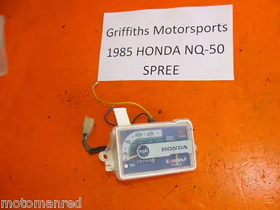 85 HONDA SPREE NQ50 50 Scooter Moped 84 SPEEDO SPEEDOMETER GAUGE GAUGES CLUSTER • $29