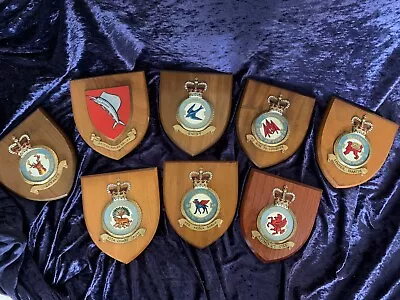 8 Old RAF Plaques To Helicopter Pilot See Details Beneath • £120