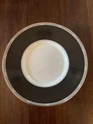 Mikasa Elegant Scroll Black Saucer ~new~ • $12