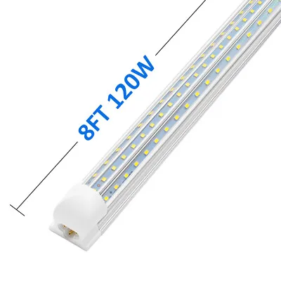 T8 8FT LED Tube Light Bulb 72W 90W 120W 8Foot LED Shop Light Fixture 5000K 6500K • $329.39