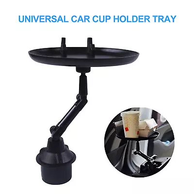 $15.39 • Buy Universal Car Cup Holder Tray Table Adjustable 360° Swivel Arm With Phone Holder