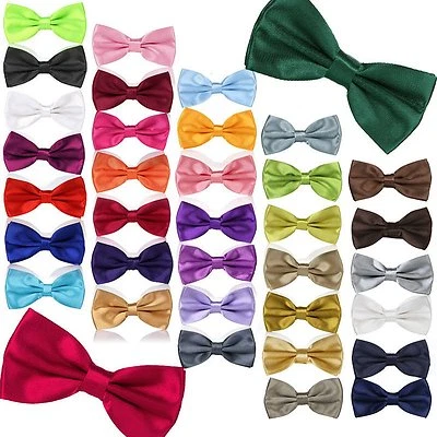 £5.49 • Buy Mens Boxed 3 Piece Set Adjustable BOW Tie Cufflinks Pocket Square Set - Fab Gift