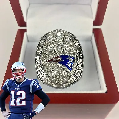 Tom Brady New England Patriots Super Bowl Ring 2019 With Wood Box • $29.16