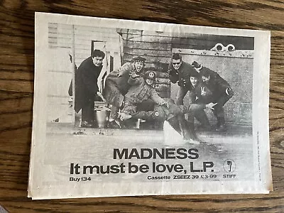 £11.99 • Buy Madness It Must Be Love Original Advert 1981