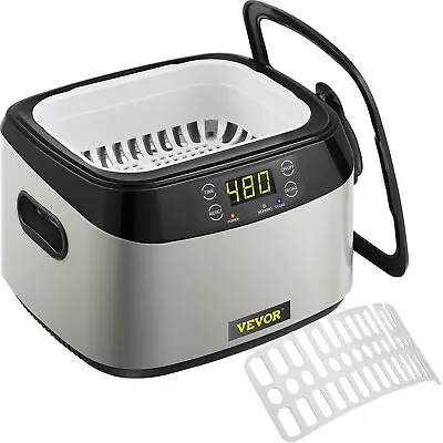 VEVOR 1.2L Digital Ultrasonic Cleaner Jewellery Auto Cleaning Equipment W/ Timer • $62.99