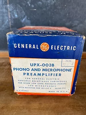 Vintage General Electric GE UPX-003B Tube Phono Microphone Preamplifier • $99