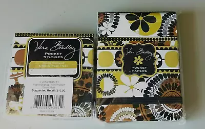 Vera Bradley Pocket Paper & Pocket Stickies In Cocoa Moss Pattern. NEW Cute! • $8.90