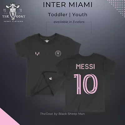 Miami XBTO Leo Messi | T-Shirt Toddler & Youth Unisex Lionel Messi T-Shirt Black • $21.97