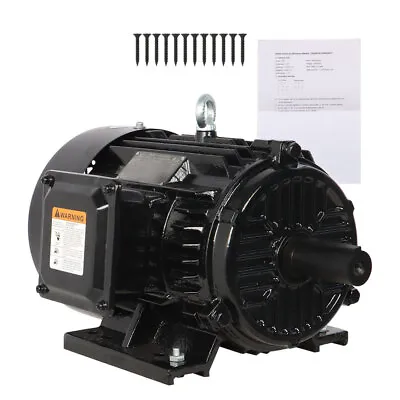 5 HP 3 Phase Electric Motor 1800RPM 184T Frame TEFC 230/460 Volt Severe Duty New • $449.01
