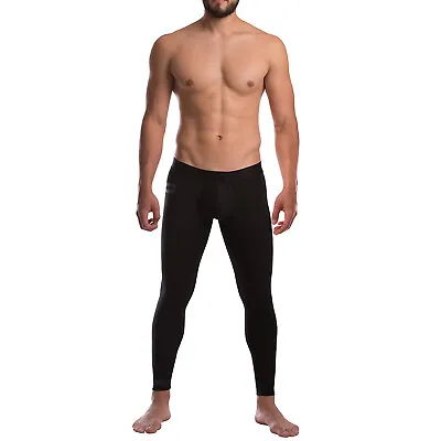 Unico Boxer Long John Black With Pocket Polyester Men's Underwear • £53