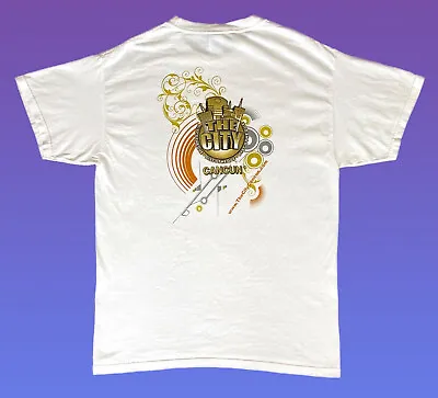 £14.99 • Buy The City Discotheque - Cancun, Mexico Music T-Shirt White Medium - P2P: 20”