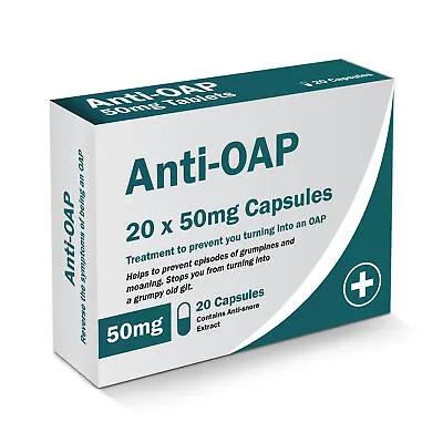 Anti-OAP Funny Pill Box Gifts For Nan Nanny Grandad Grandpa Gift For Him Her • £4.99