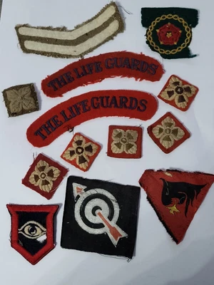 £5 • Buy WW2 Cloth Formation Patches, Shoulder Titles And Rank Pips.