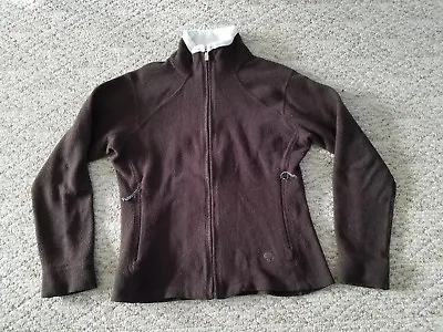 Euc Women's Mountain Hardwear Wool Blend Jacket Color Brown Size Medium M  • $24.95