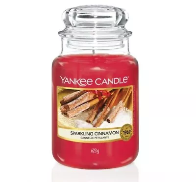 Yankee Candle Large Jar Sparkling Cinnamon New • £12.99