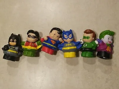 $13.50 • Buy Fisher Price Little People DC Comic Super Hero’s Lot 6 Figs Joker Superman VGC