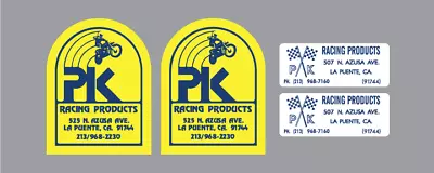 Xr75 Honda Xr75  Xr80 PK Performance  Ahrma Vintage Dirt Bike Decals 4 Pack • $19.99