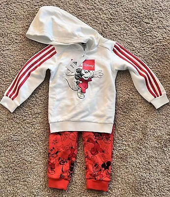 Adidas L Disney  NEW Hoodie And Sweats Set Size US 3T - Mickey & Friends • $59