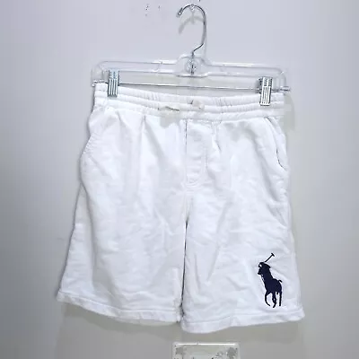 Polo Ralph Lauren Swim Trunks Board Shorts Mens Medium White Big Pony Lined M • $16.69