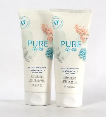 2 Count Pure By Venus 6 Oz Deep Sea Minerals Shave Cream With Shea Butter  • $14.99