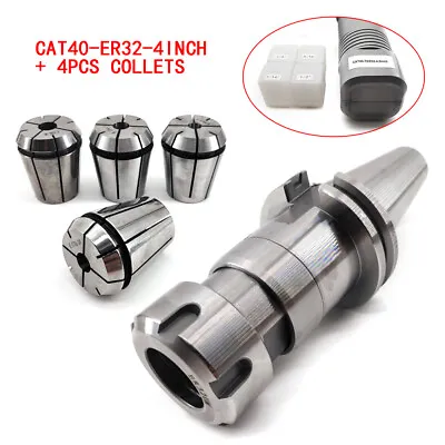 $79 • Buy Floating Tap Tapping Holder W/ 4PCS ER32 Tap Collets For CNC Machine CAT40 ER32 