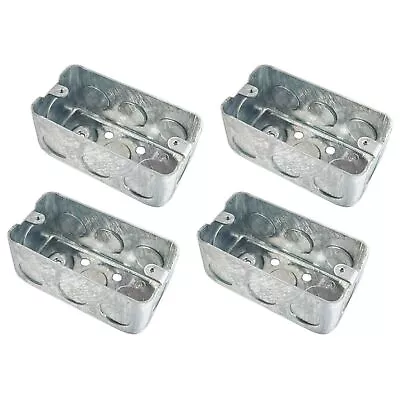 4x2 Inch Metal Electrical Box Single Gang Electrical Box Ten 1/2 Inch 4 Packs • $20.75