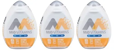 Mio Vitamins Orange Vanilla Liquid Water Enhancer 3 Bottle Pack • £23.11