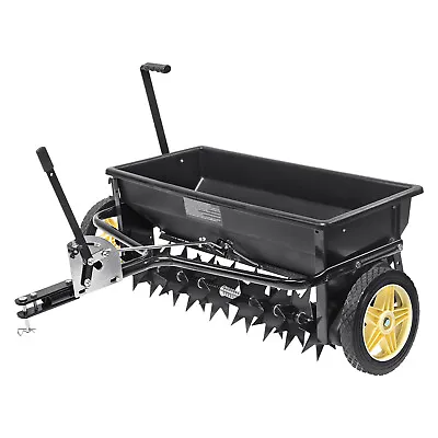 VEVOR 100 LB Broadcast Spreader Tow Behind Poly Drop Spreader Fertilizer Seeder • $253.99