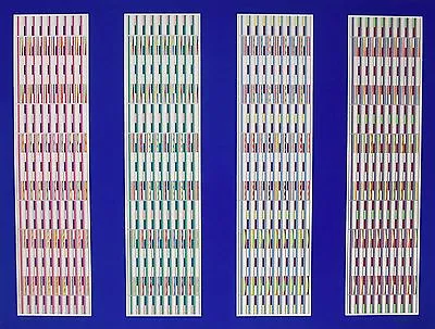 Four Visual Orchestrations Limited Edition Silkscreen Yaacov Agam - LARGE • $5000