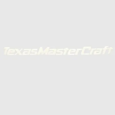 Mastercraft Boat Raised Logo Decal U34680-02 | 20 1/2 Inch White Texas • $103.81